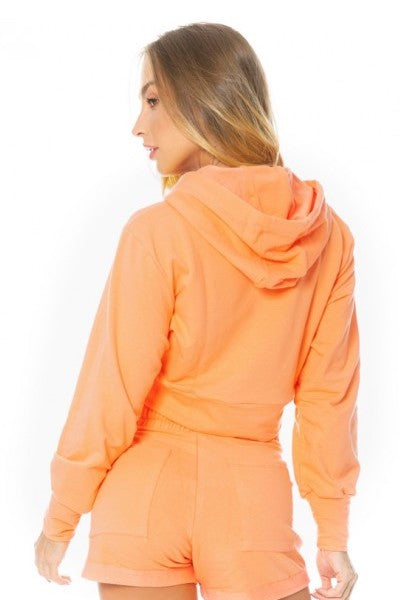 Cropped SPORT Fleece Trend - Orange