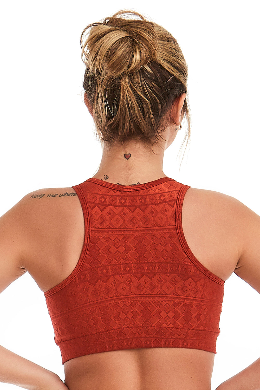 Textured Bra Top CHARM - CIDER