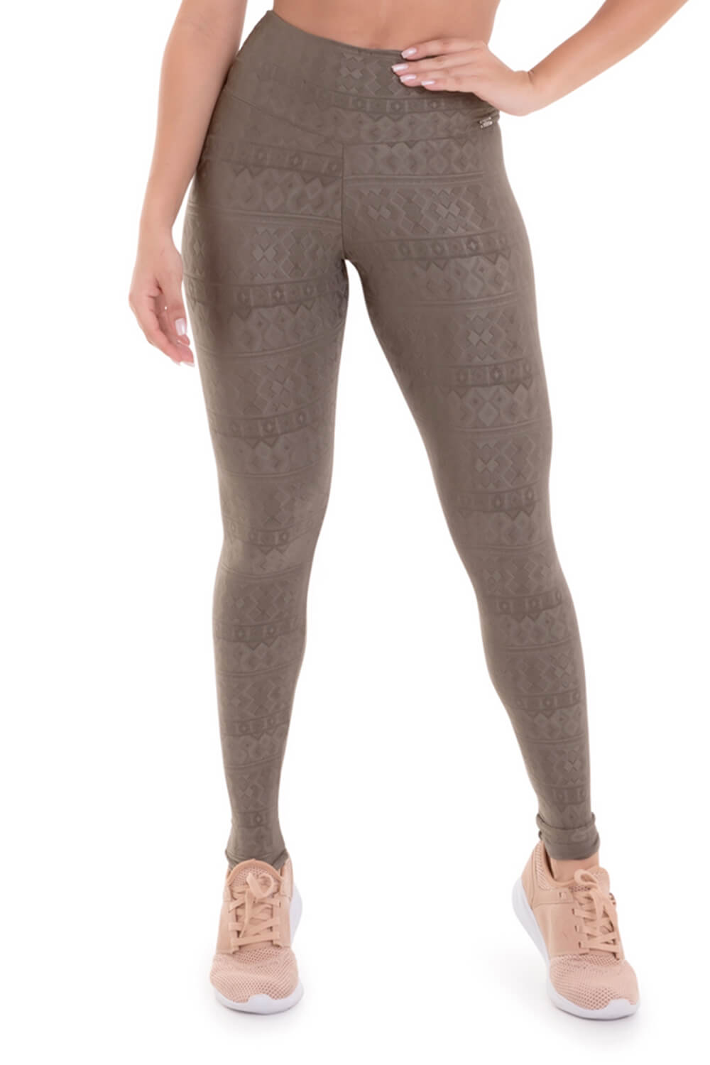Textured Leggings CHARM - TAUPE