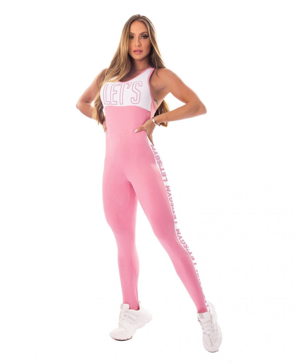 Let's Gym Jumpsuit - ACTIVE PREMIUM - Pink