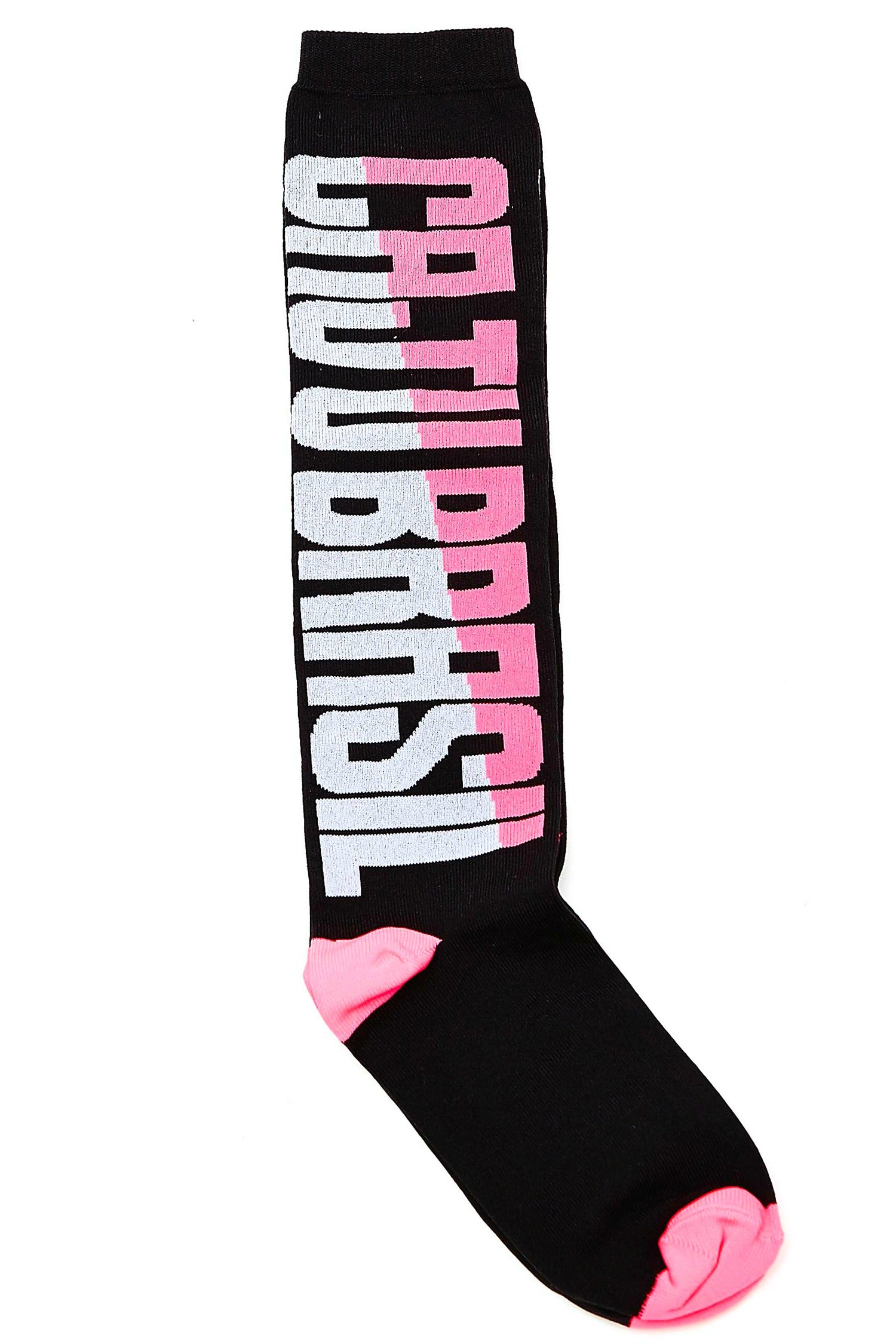 High Compression CajuBrasil Socks - Black/Pink