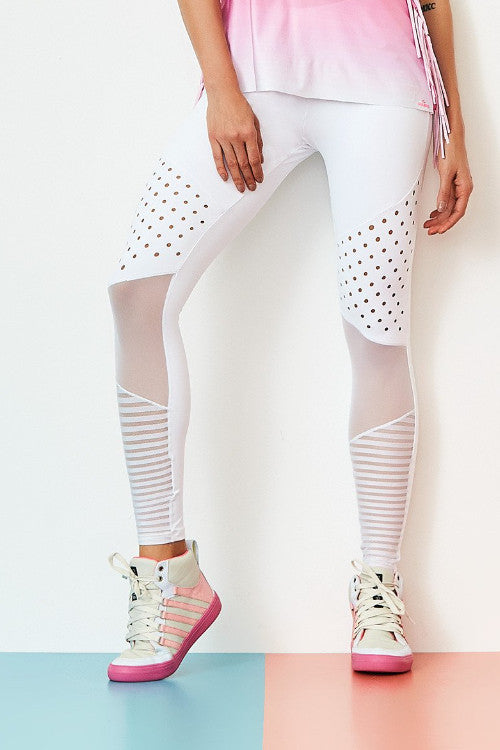 Leggings NZ PREMIUM - White - Plammie Activewear