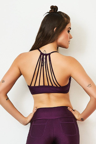 CajuBrasil USA Brazilian Luxury FashionFitness Bra Top Non-Padded Lace Details 9071