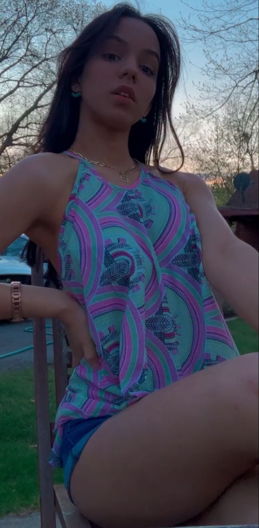 Elan Beach Flare Crop Top - More Colors Available