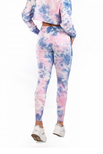 Jogger pants Tie Dye - Pink/Blue