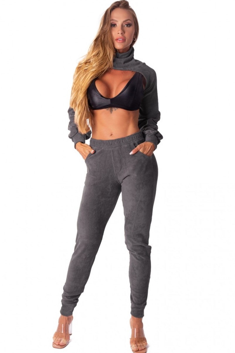 Cropped Long Sleeved Accessory - ELEGANTLY - Lava