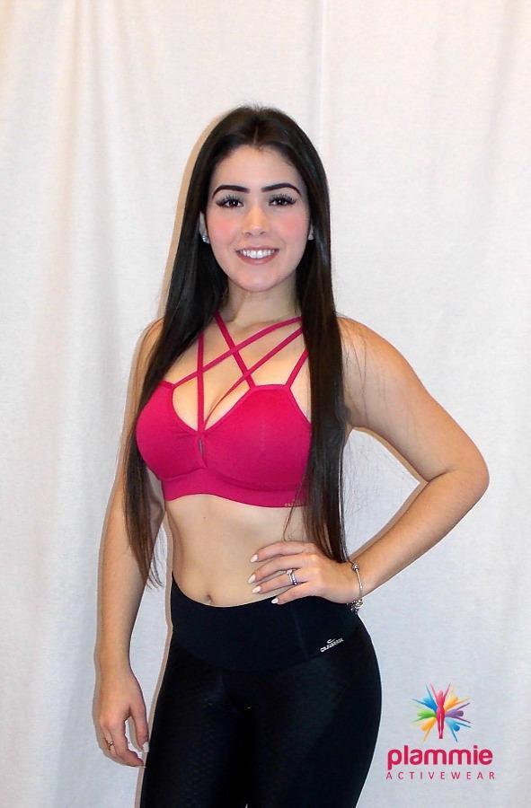 CajuBrasil USA Brazilian Fashion Fitness Bra Top Strappy 7519 WBFF
