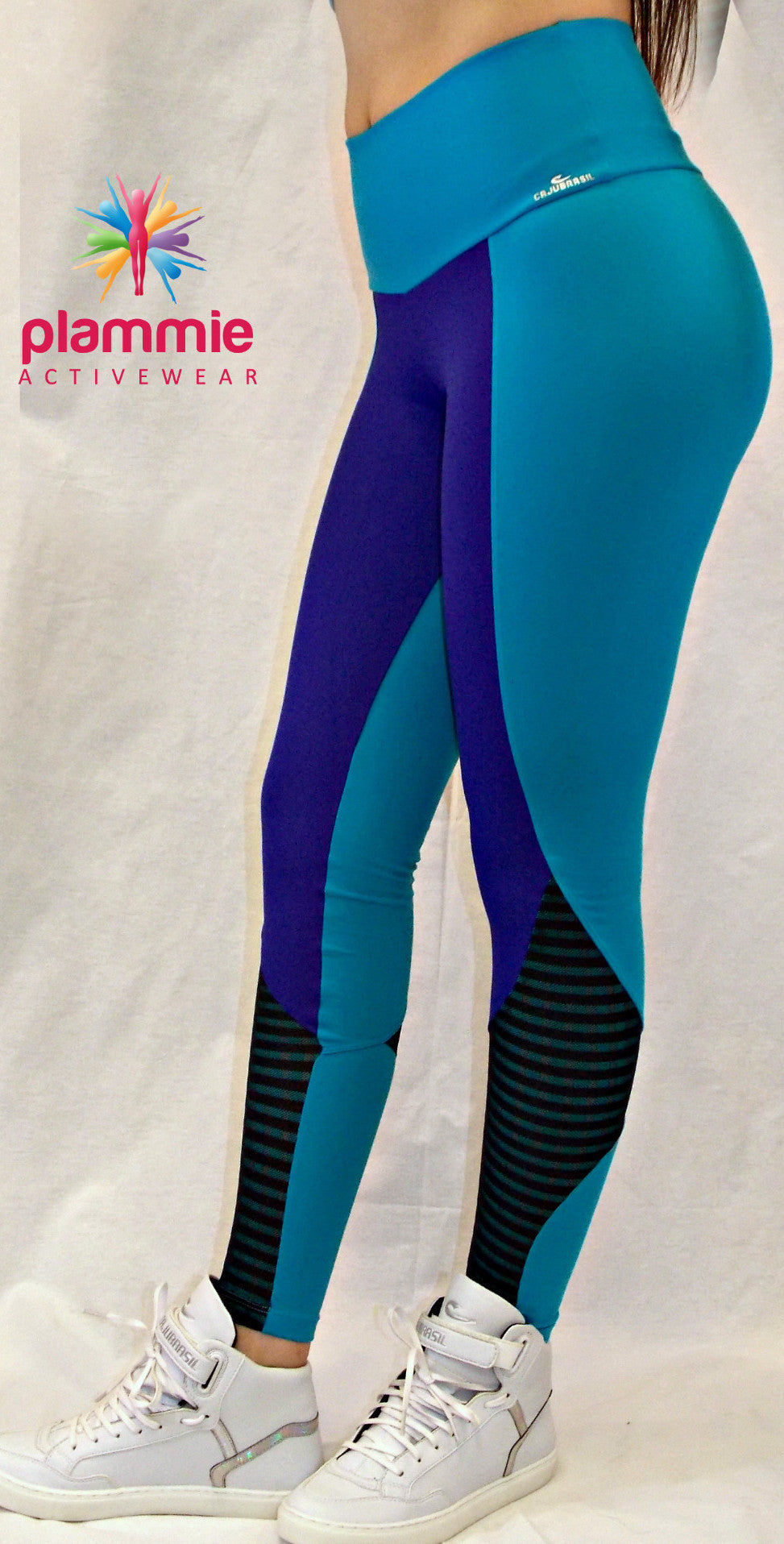 CajuBrasil USA Brazilian Fitness Leggings SU MOVE - Jade 7528 Slimming Compression