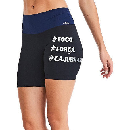 CajuBrasil USA Brazilian Fitness Running Shorts 9007 Navy UV Protection Black