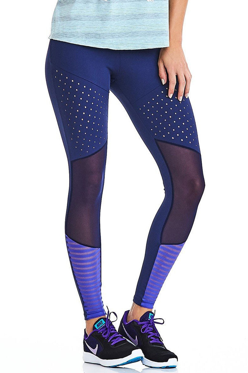 Leggings NZ PREMIUM - Blue - Plammie Activewear