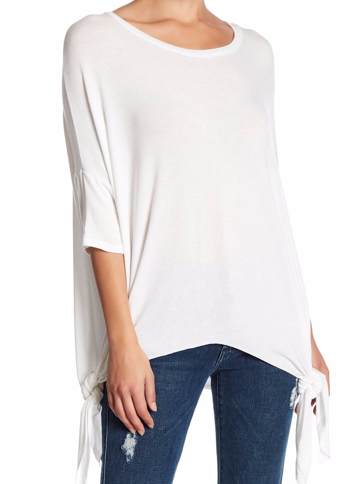 White Asymmetrical TOP - Plammie Activewear