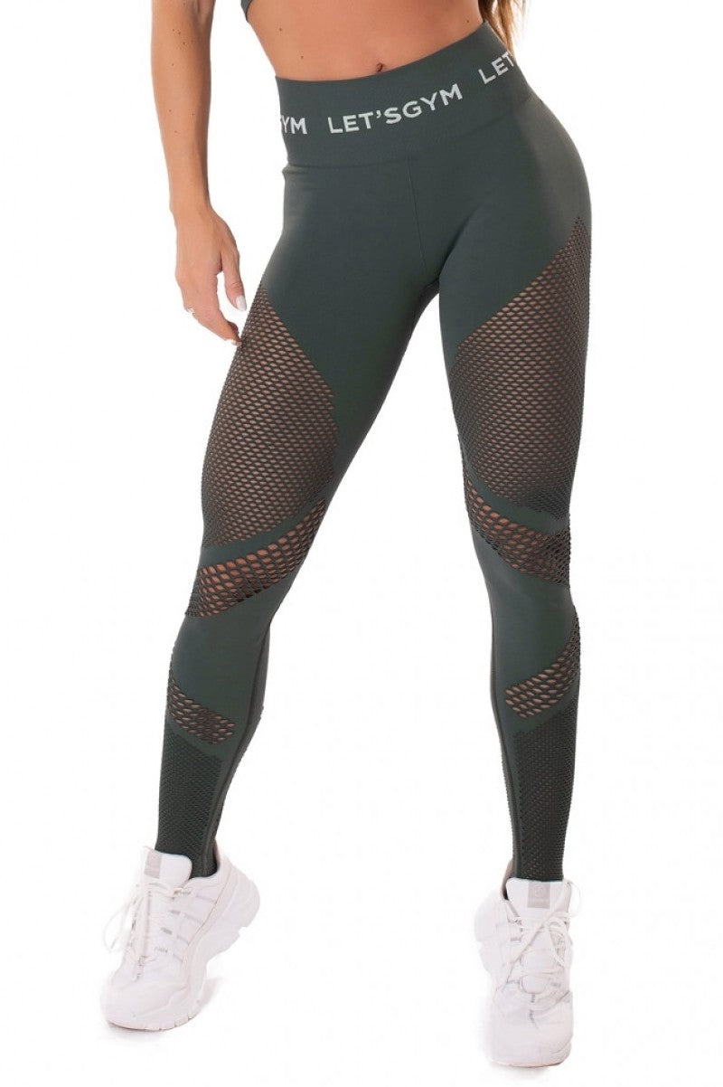 Leggings SEAMLESS - Olive Green