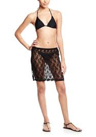 Elan Lace Mini Skirt - Black