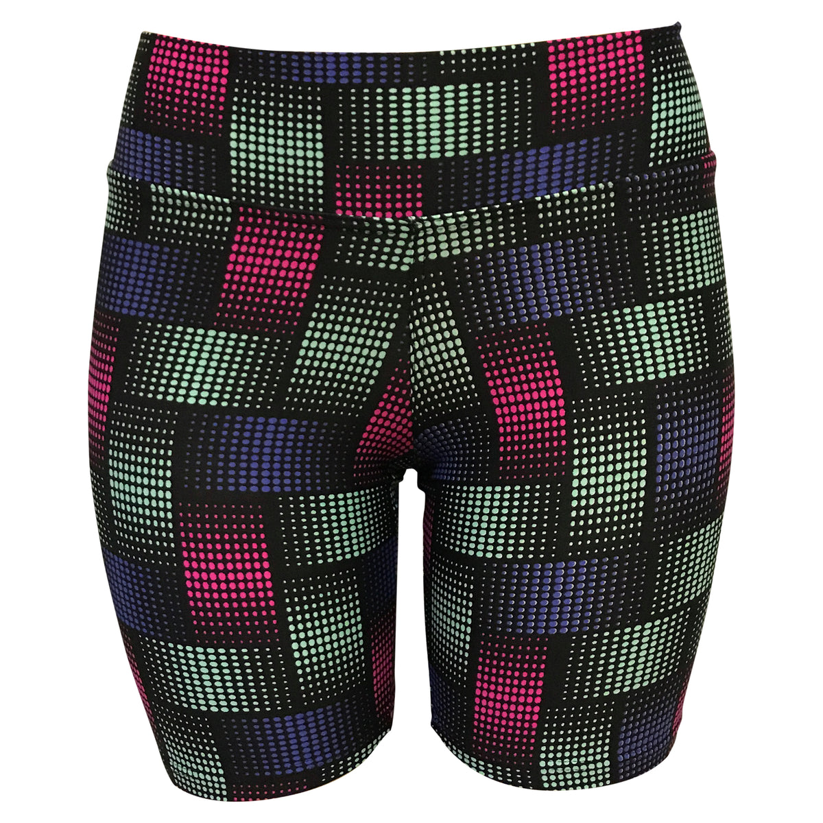 Light Supplex Shorts - SQUARED DOTS - 7&quot; Inseam