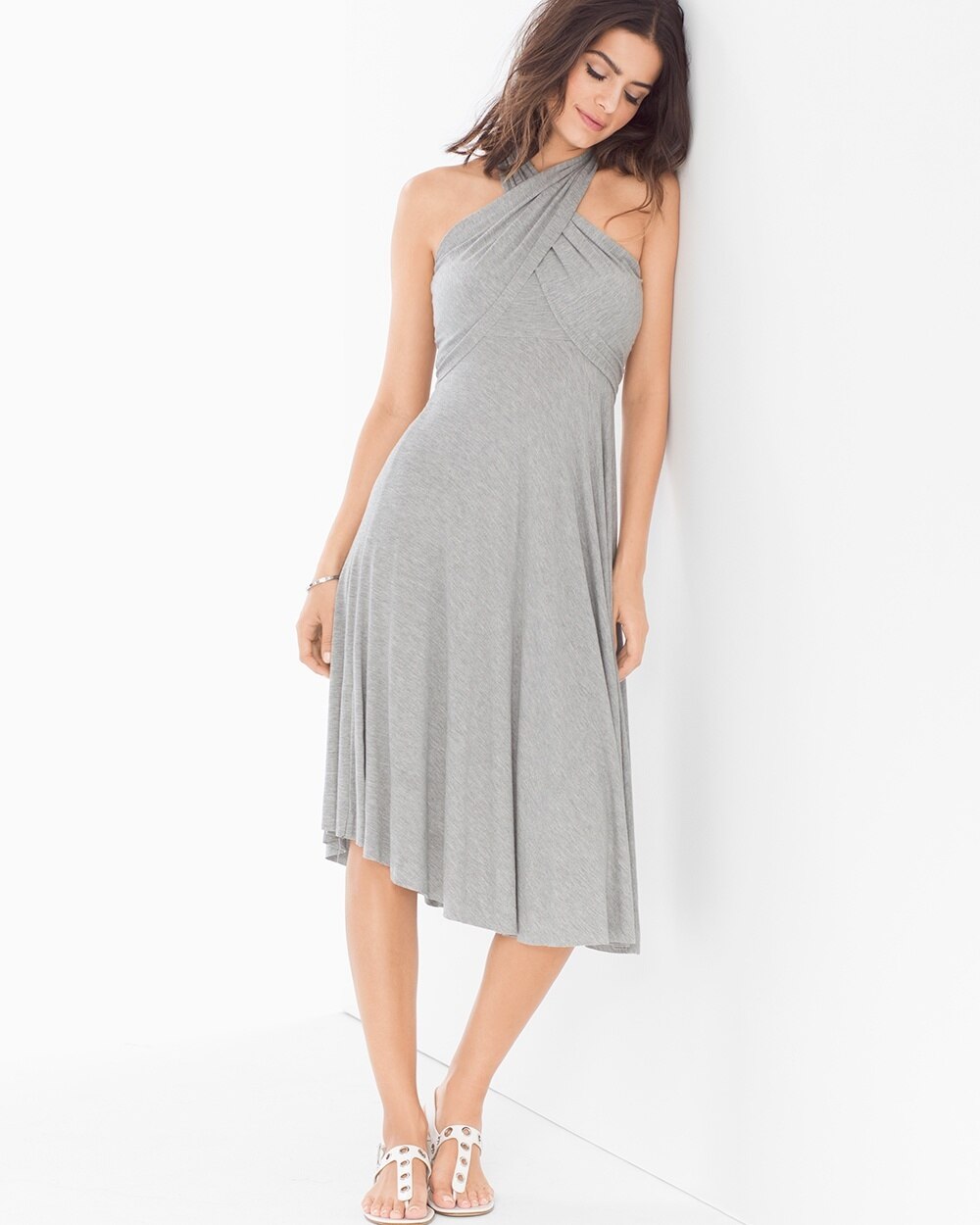 Elan 8-Way Convertible Dress - Grey