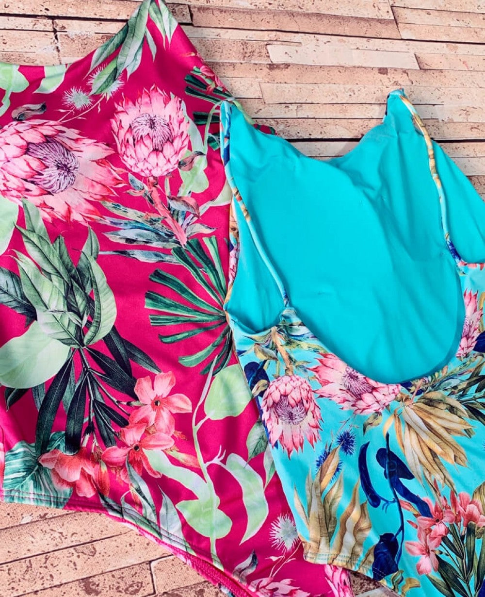 One Piece Swimsuit - BLOOMING - PINK