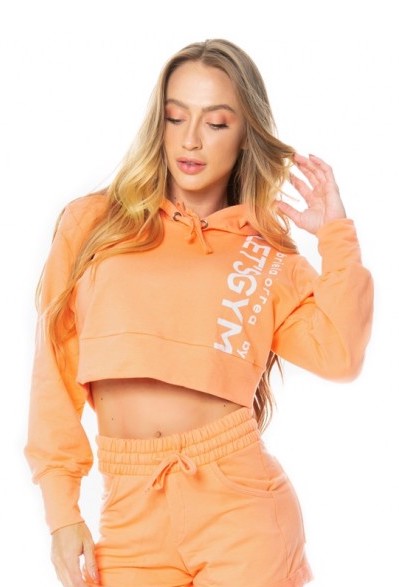 Cropped SPORT Fleece Trend - Orange