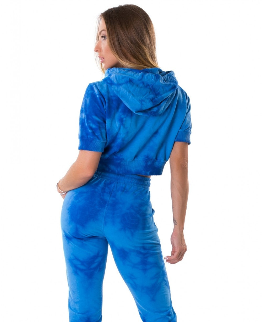 Cropped Sweater Hoodie - TieDye - More Colors Available