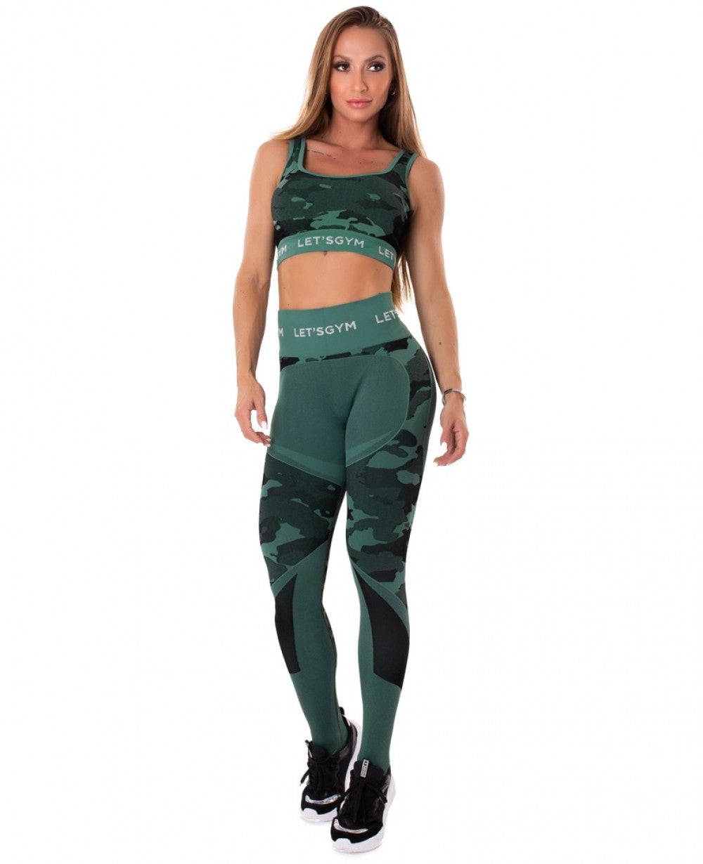 Hot-Sale New Camo Gym Fitness Cycling Suit 2 Piece Workout Set, Custom  Sports Clothing High Waisted Leggings and Yoga Bra Seamless Active Wear for  Ladies - China Active Wear Womens Clothing and