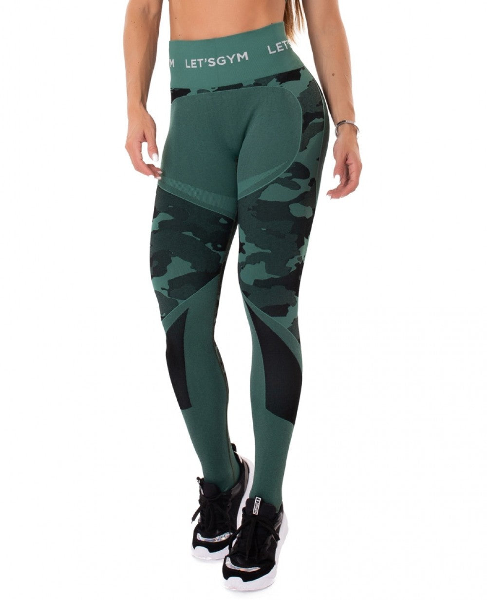 Leggings CAMO LOVE - Green