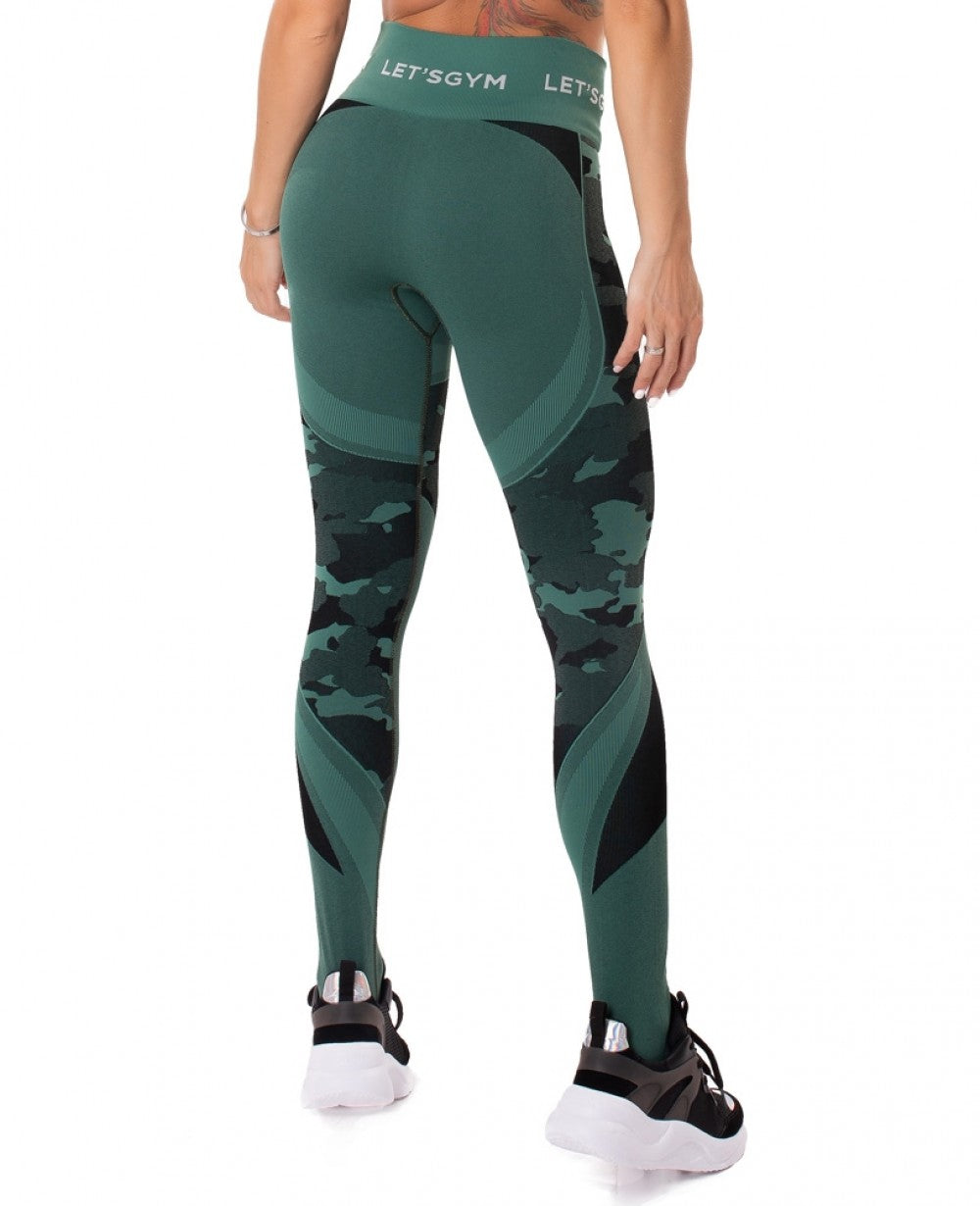 Leggings CAMO LOVE - Green