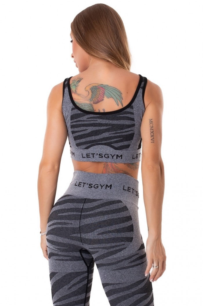 Seamless Bra Top UNTAMED - Ash